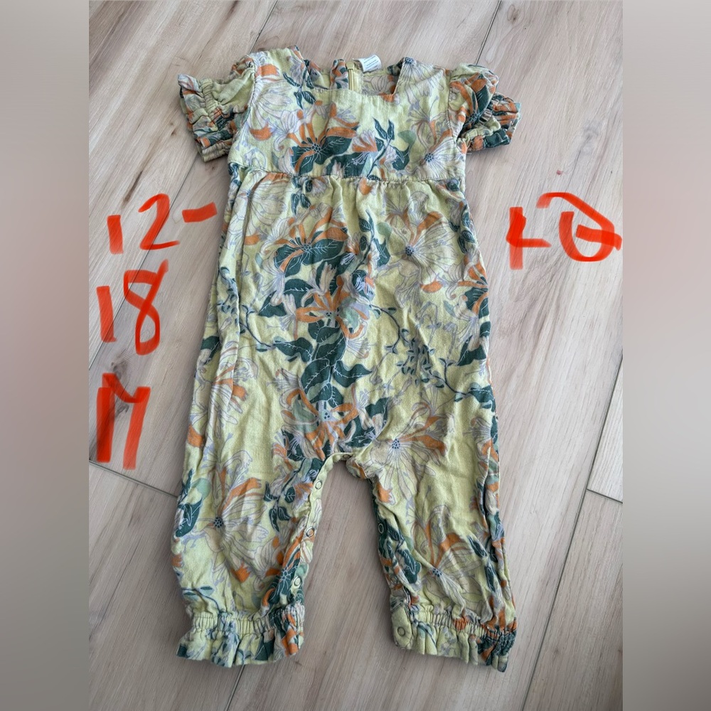 Kate Quinn Yellow and Green Floral Jumpsuit
